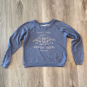 Billabong Blue Gypsy Soul Crewneck Sweatshirt